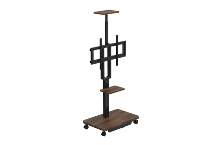 Single motor mobile cart TV stand